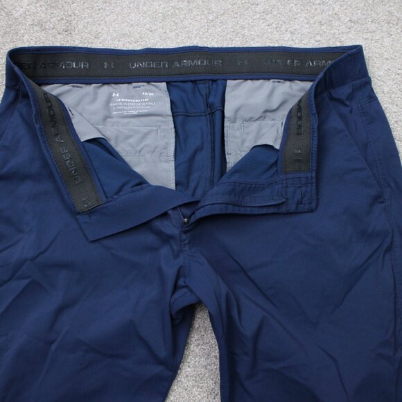 Under Armour Pants Mens 40x30 Blue UA Showdown Golf Stretch Straight Leg - Picture 8 of 11